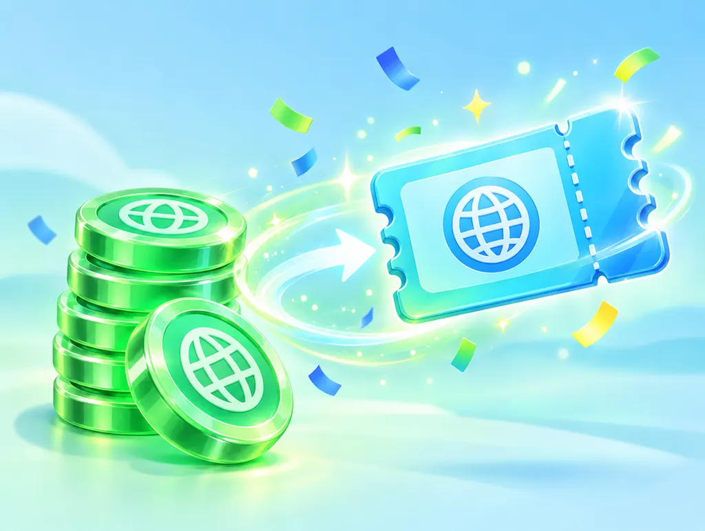 MB coins turning into a data coupon ticket