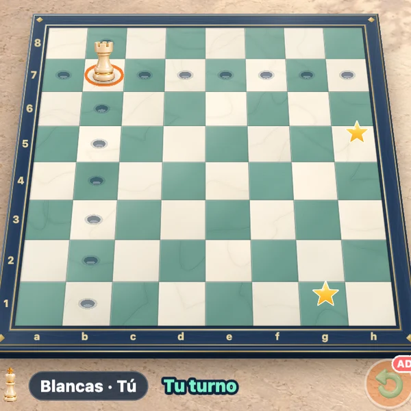 Cómo jugar a Ajedrez de la Plaza, paso 1: Toca una pieza y luego un punto