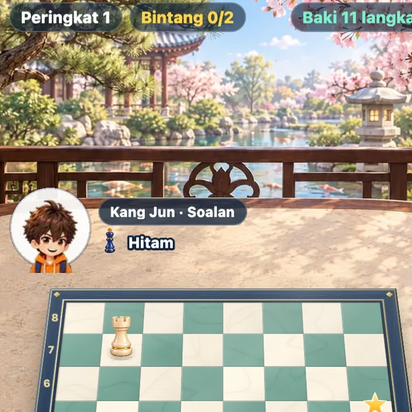 Cara main Catur Dataran, langkah 3 — Satu matlamat setiap pusingan