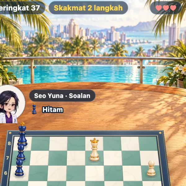 Cara main Catur Dataran, langkah 6 — Langkah salah = satu hati