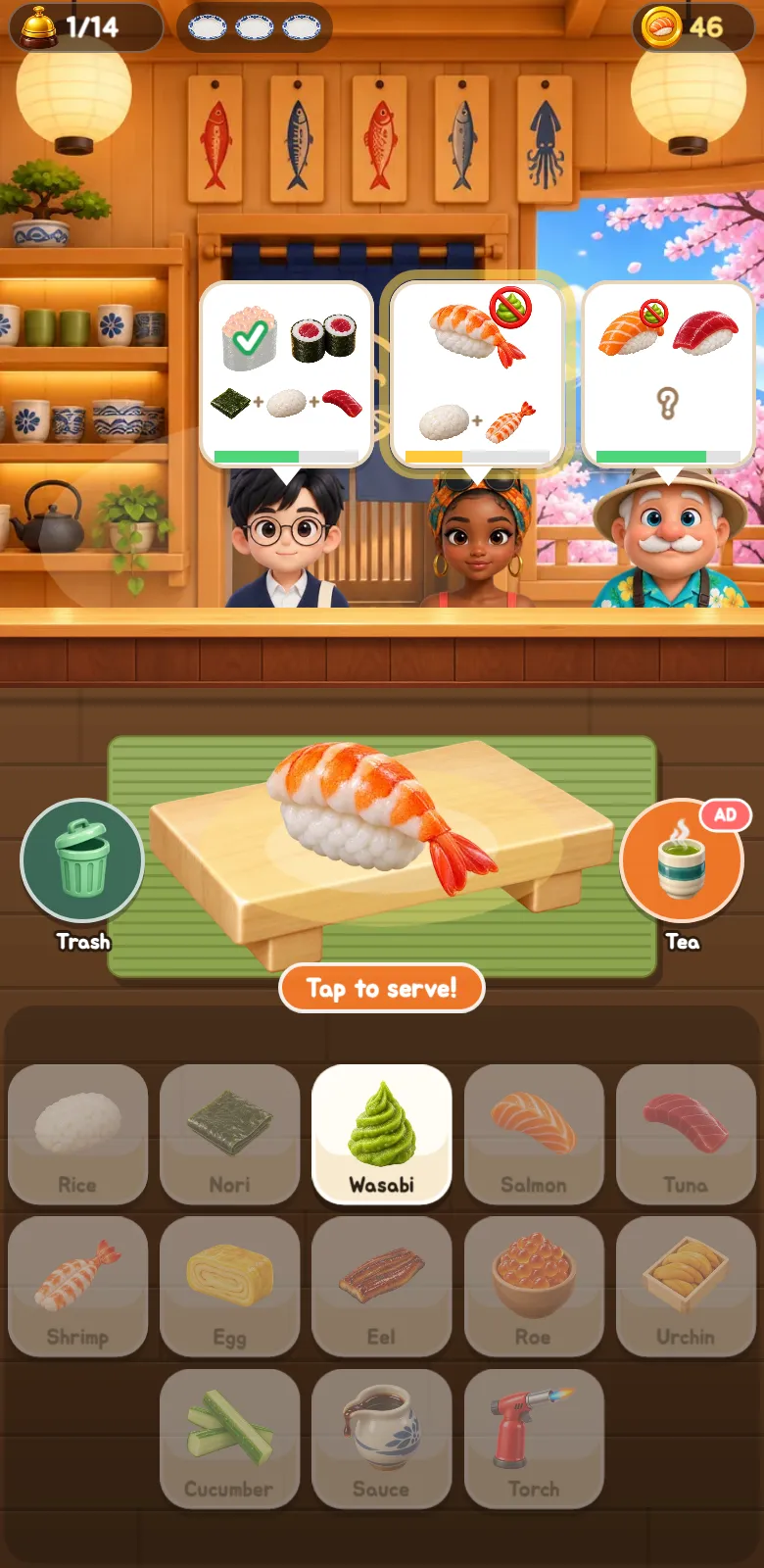 Tangkapan layar Sushi Kilat 1