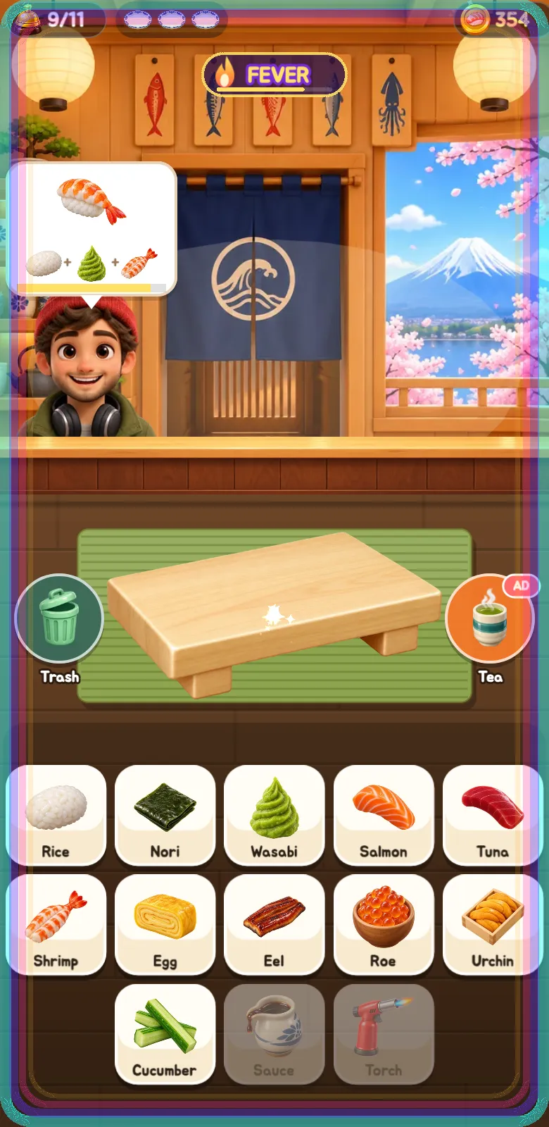 Tangkapan layar Sushi Kilat 3